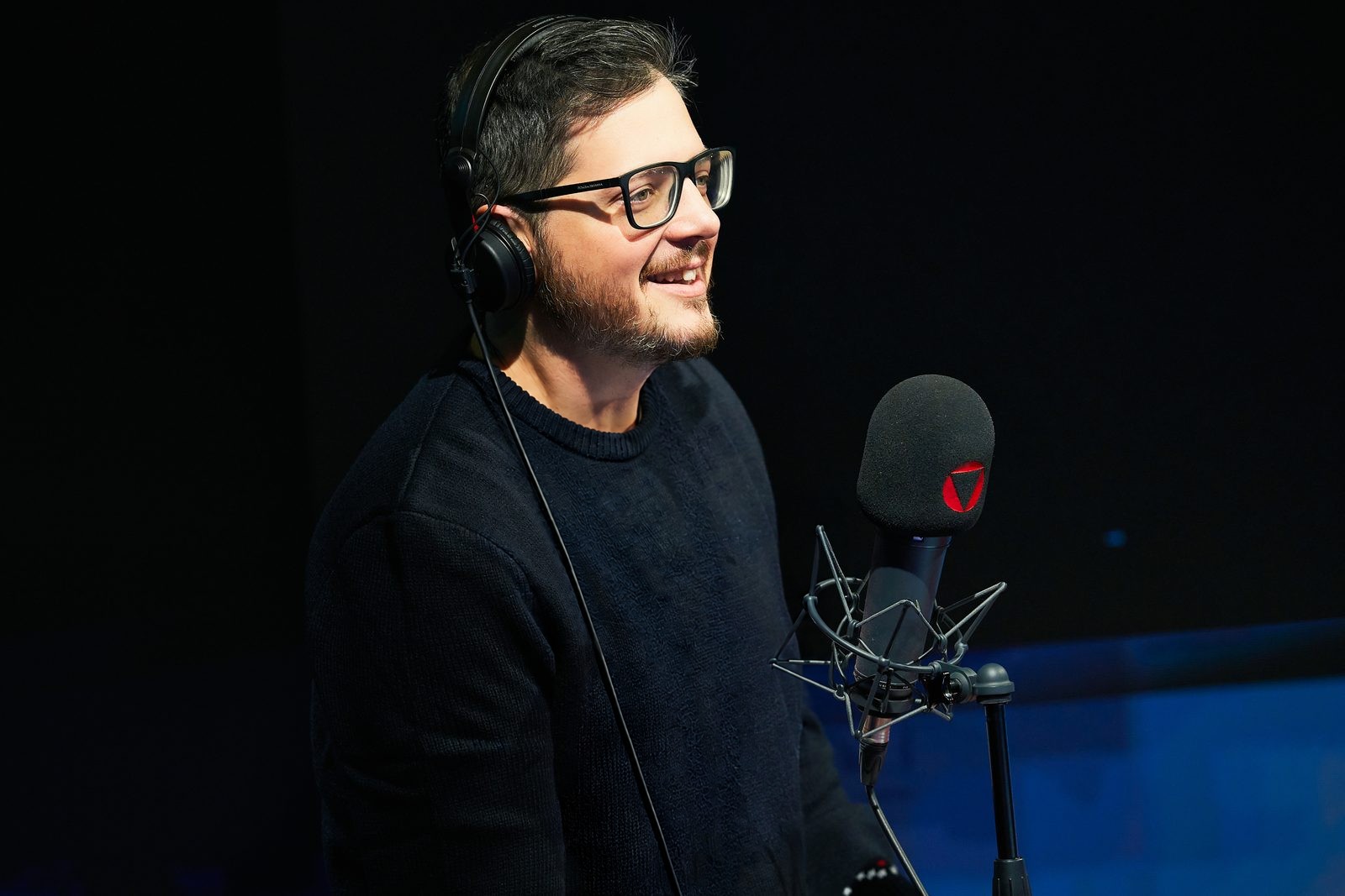 Emanuele Carocci al microfono