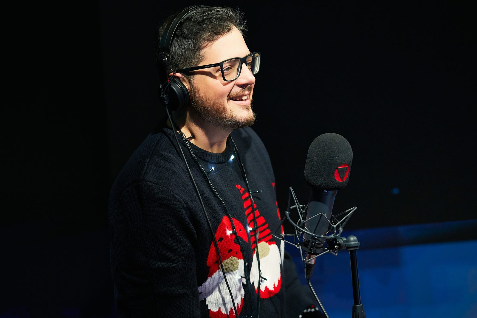 Emanuele Carocci al microfono